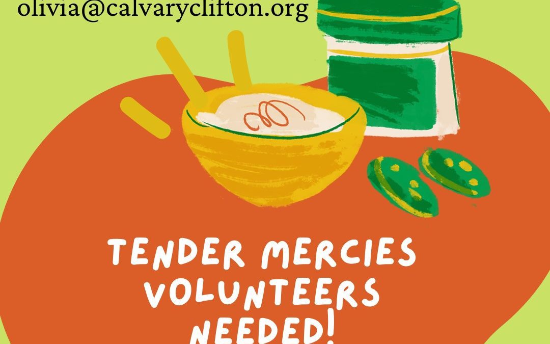 Tender Mercies volunteers needed for January 30!